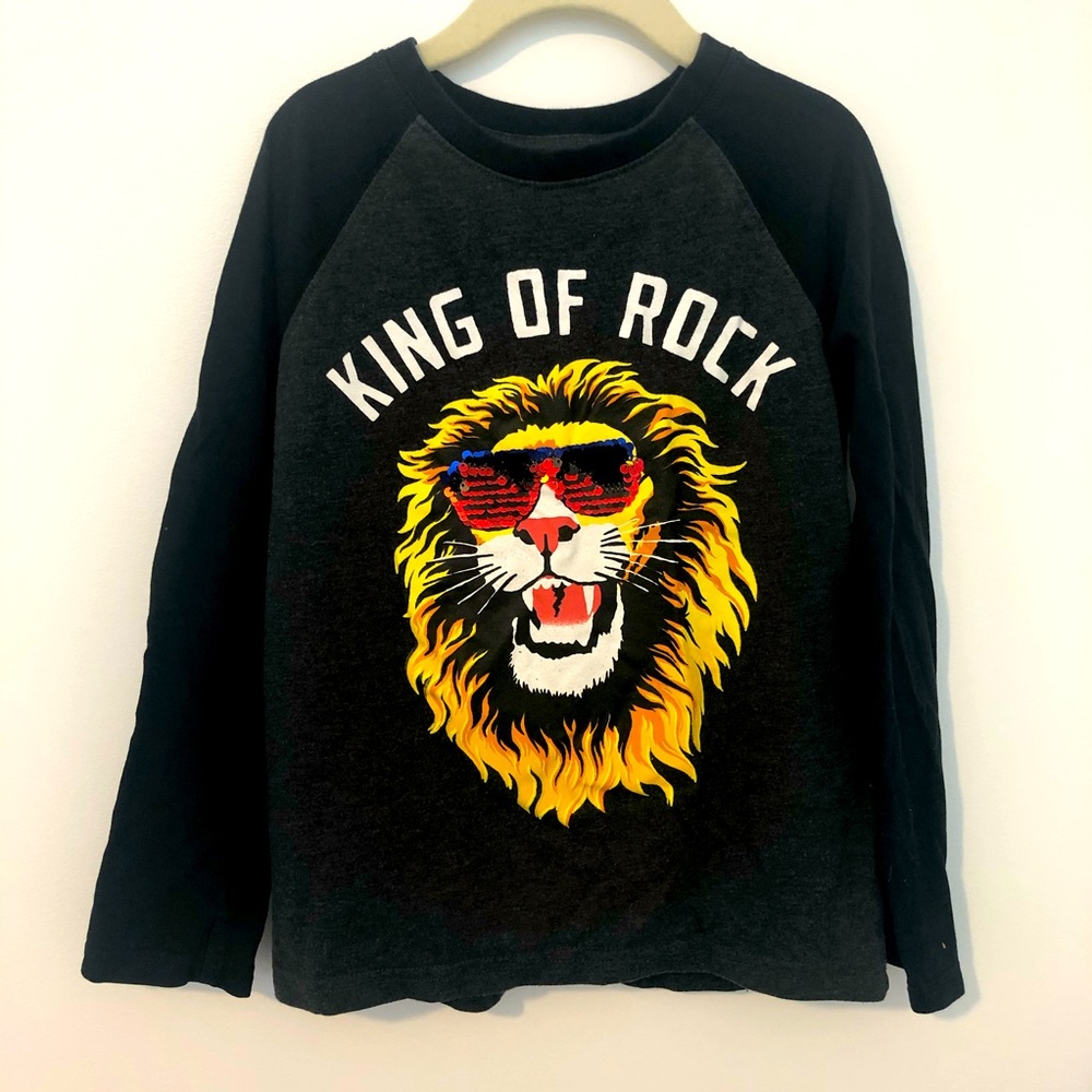 Rumi & Ryder flip sequin top, size 6/7